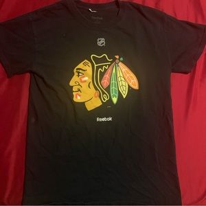 Chicago Blackhawks NHL Reebok graphic t shirt